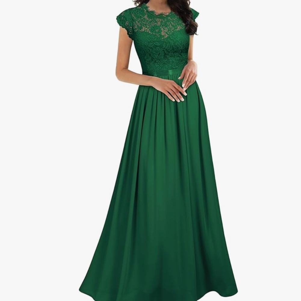 NWT Miusol Women's Formal Floral Lace Maxi Dress